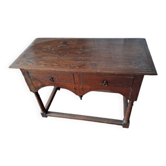 Small walnut table
