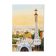 Dessin de Barcelone vue du parc Guell