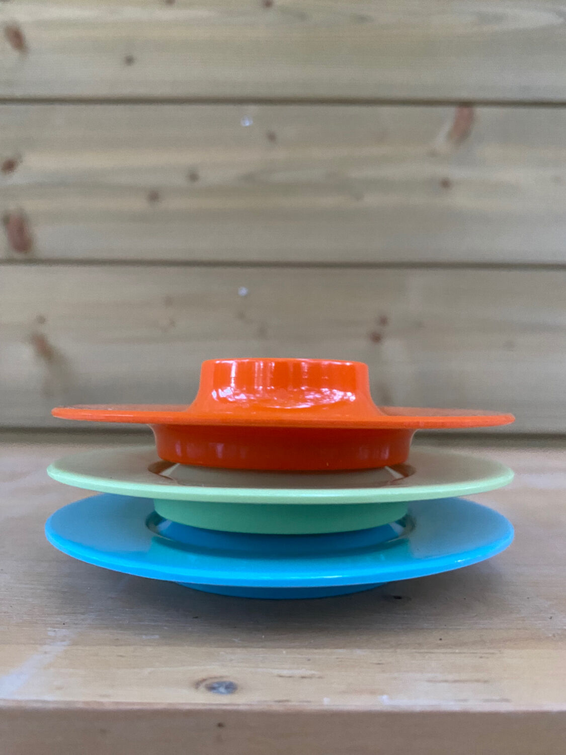 Trio of eggcups, 70s