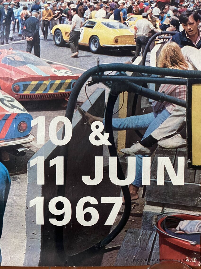 Affiche originale 24 heures du Mans 1967