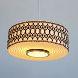 Vintage suspension in pvc, fabric and wool