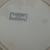 4 assiettes plates Sarreguemines U&Cie modèle noisette
