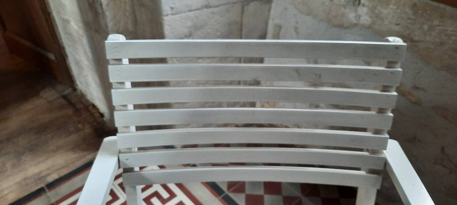 4 R Gleizes folding garden armchairs