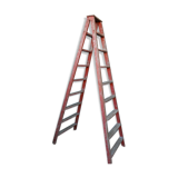 Wooden workshop folding stepladder
