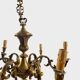 6-arm solid bronze chandelier in Louis XV style - Vintage