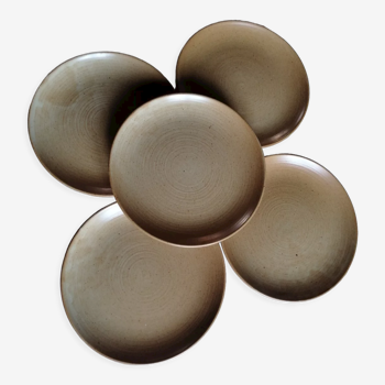 Assiettes en grès
