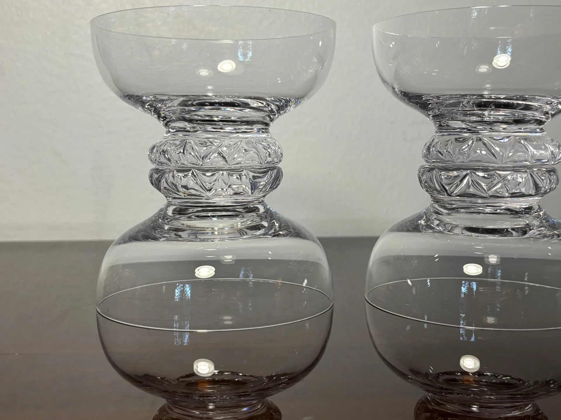 Verres a champagne 6p. Daum