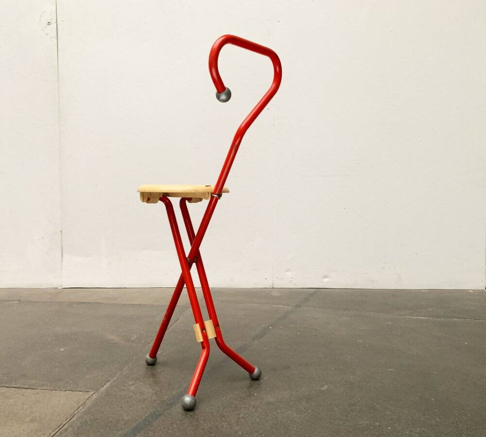 Postmodern Italian folding stool Ulisse by Ivan Loss for Sandrigarden, 1980s.