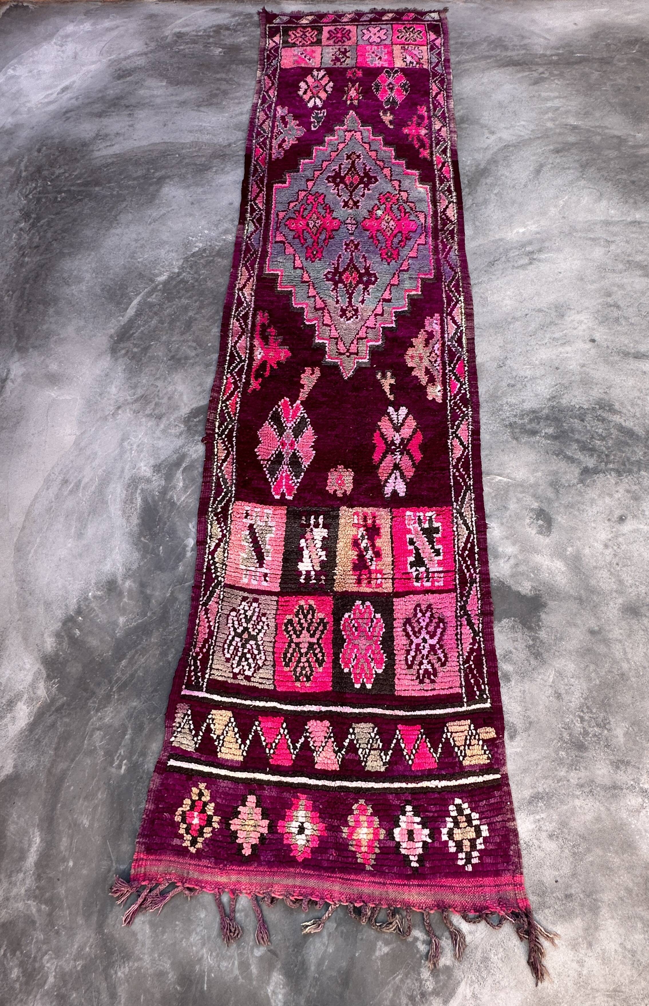 Wool corridor carpet - 120 x 557 cm