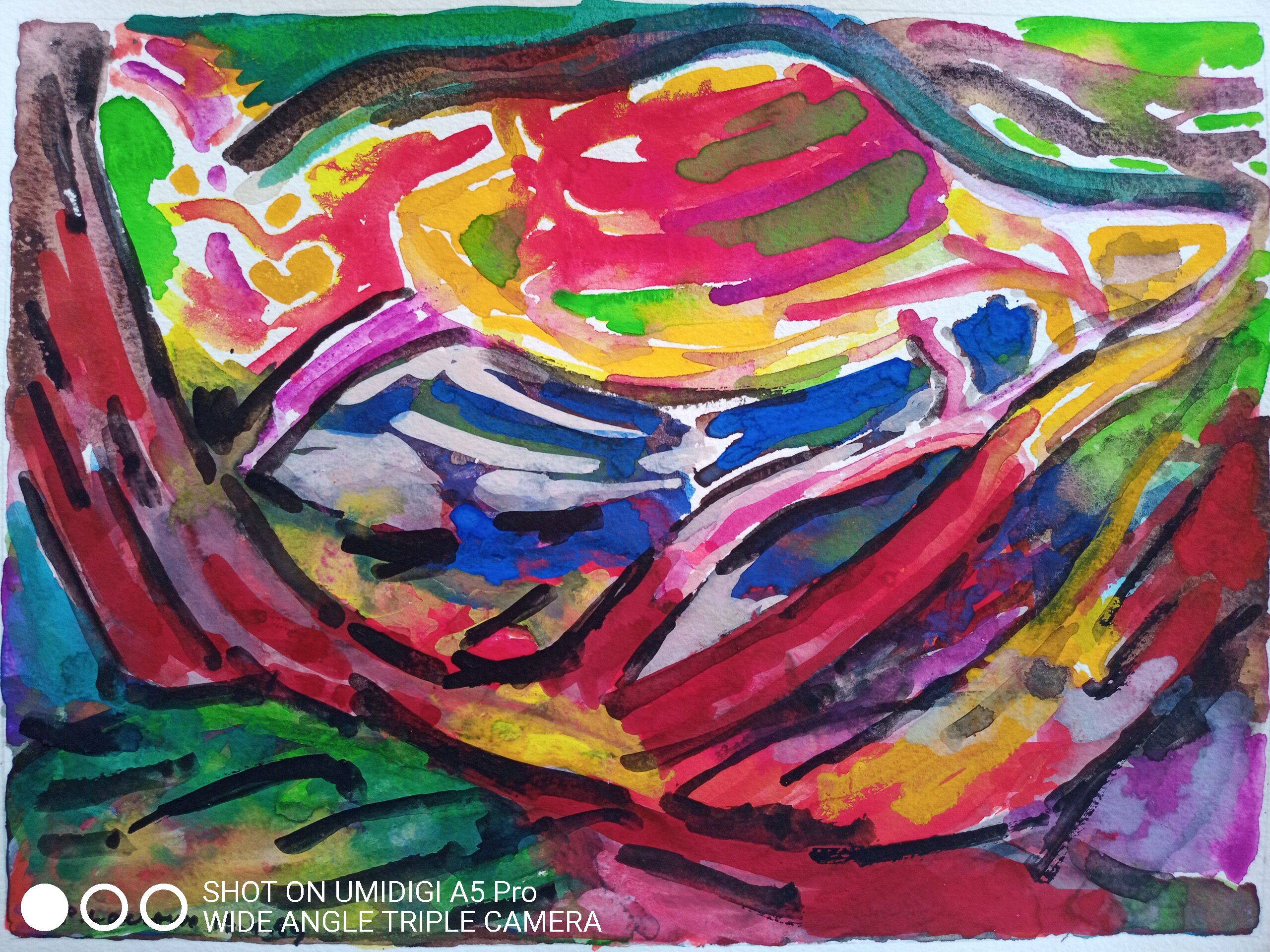 Pierre Lacroux (1909-1993) Gouache on paper 24 x 32 cm dated 1989 -(285)