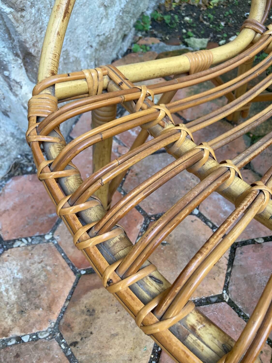 Vintage rattan lounge