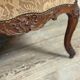 Small Louis XV style wingback bench, circa 1880
