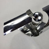 Pair of chrome wall lamps 70s