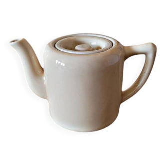 Vintage ceramic teapot in cream colour, 40 cl