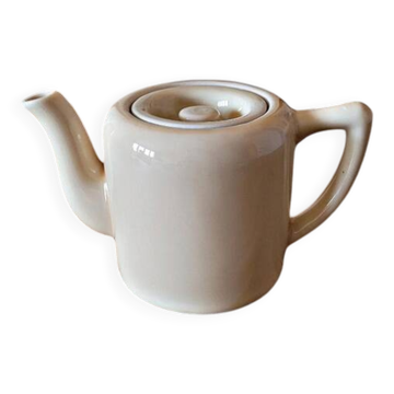 Vintage ceramic teapot in cream colour, 40 cl