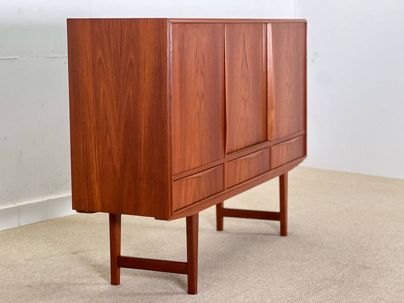 Highboard by E.W. Bach for Sejling Skabe (1960s Denmark)