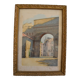 The Rhône Gate in Avignon around 1900, aquatint engraving signed.