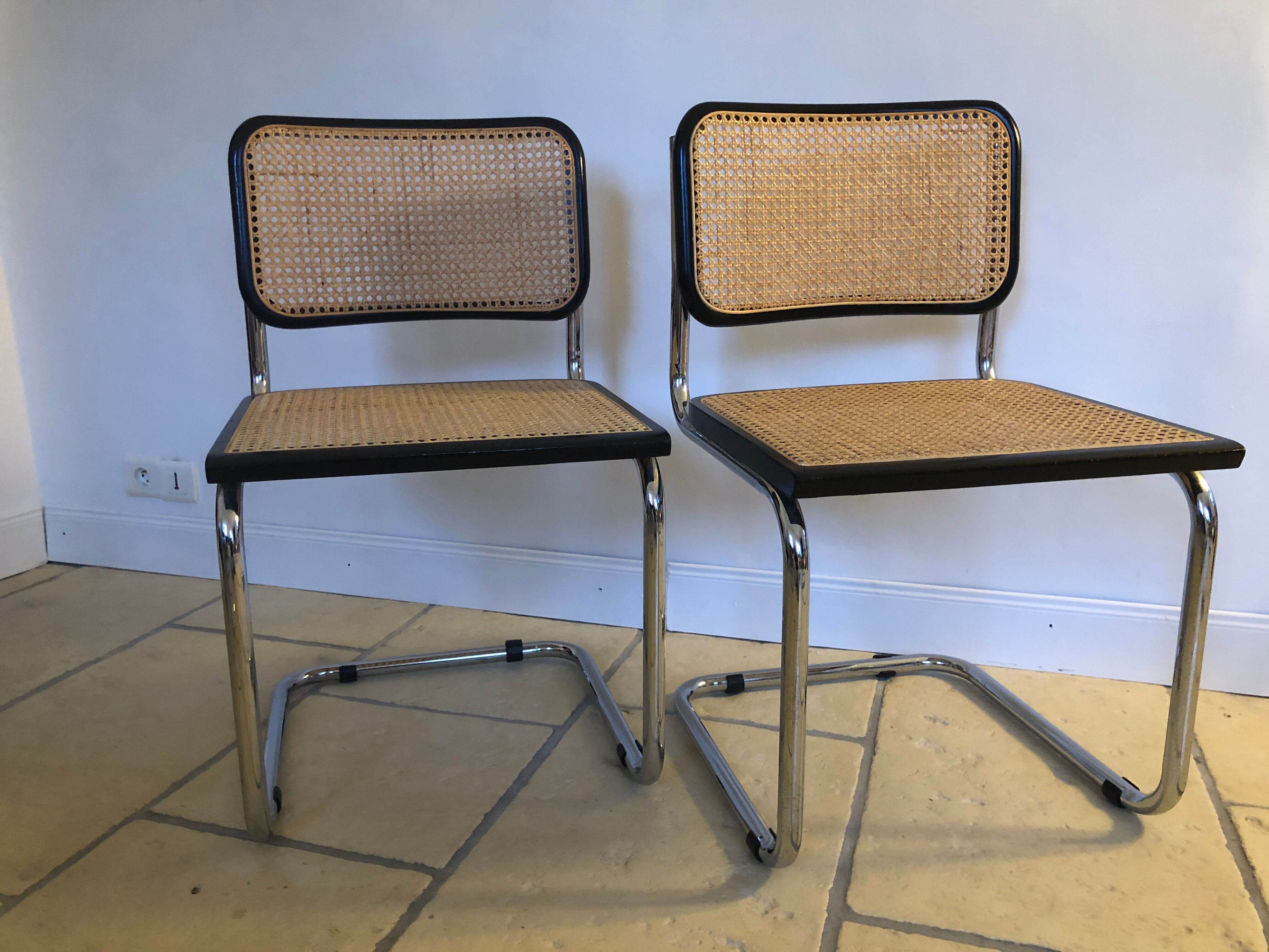 Pair of Cesca chairs by Marcel Breuer