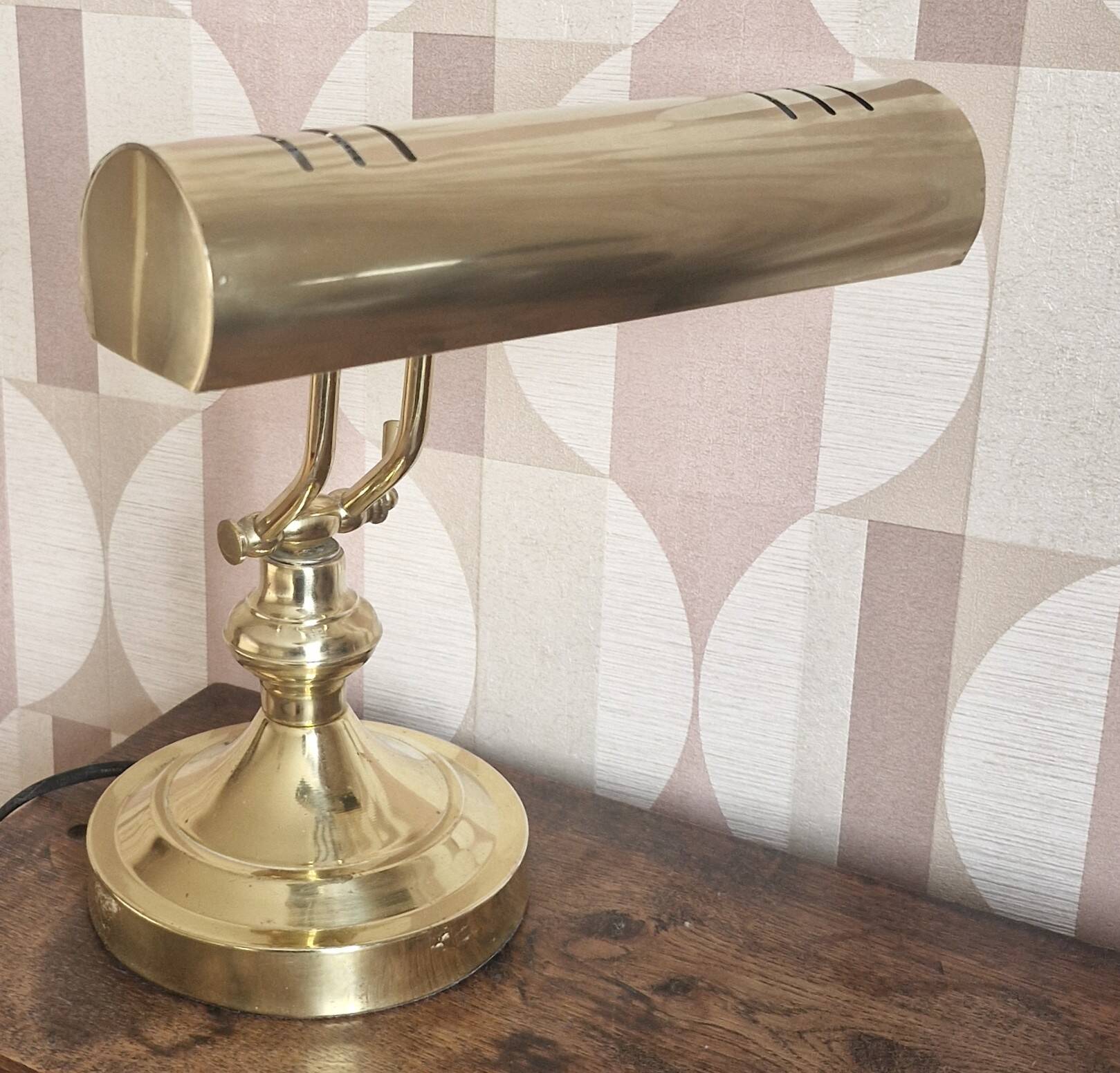 Brass notary or banker's lamp