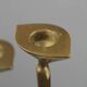 Solid Brass Three-Arm Candelabra — Modernist, 1960s