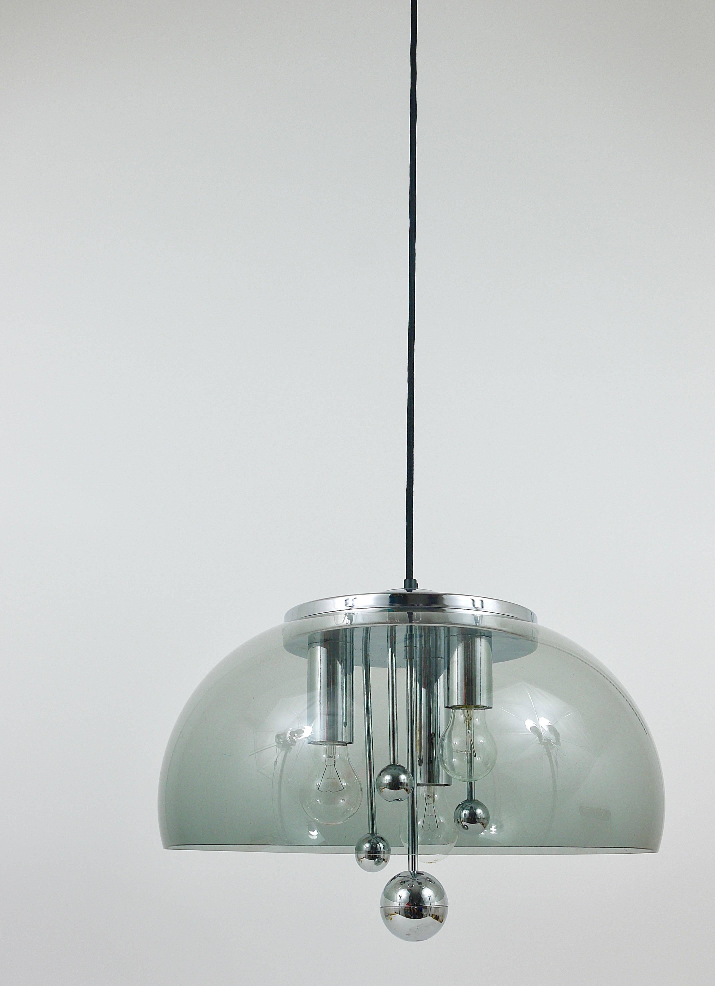 Doria mid-century suspension globe, Germany, 1970s