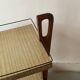 Mid-century honey wood bar trolley, French design 1950s