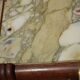 Art Deco sideboard in walnut with a marble top
