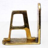 Bookends "Alpha Omega" brass