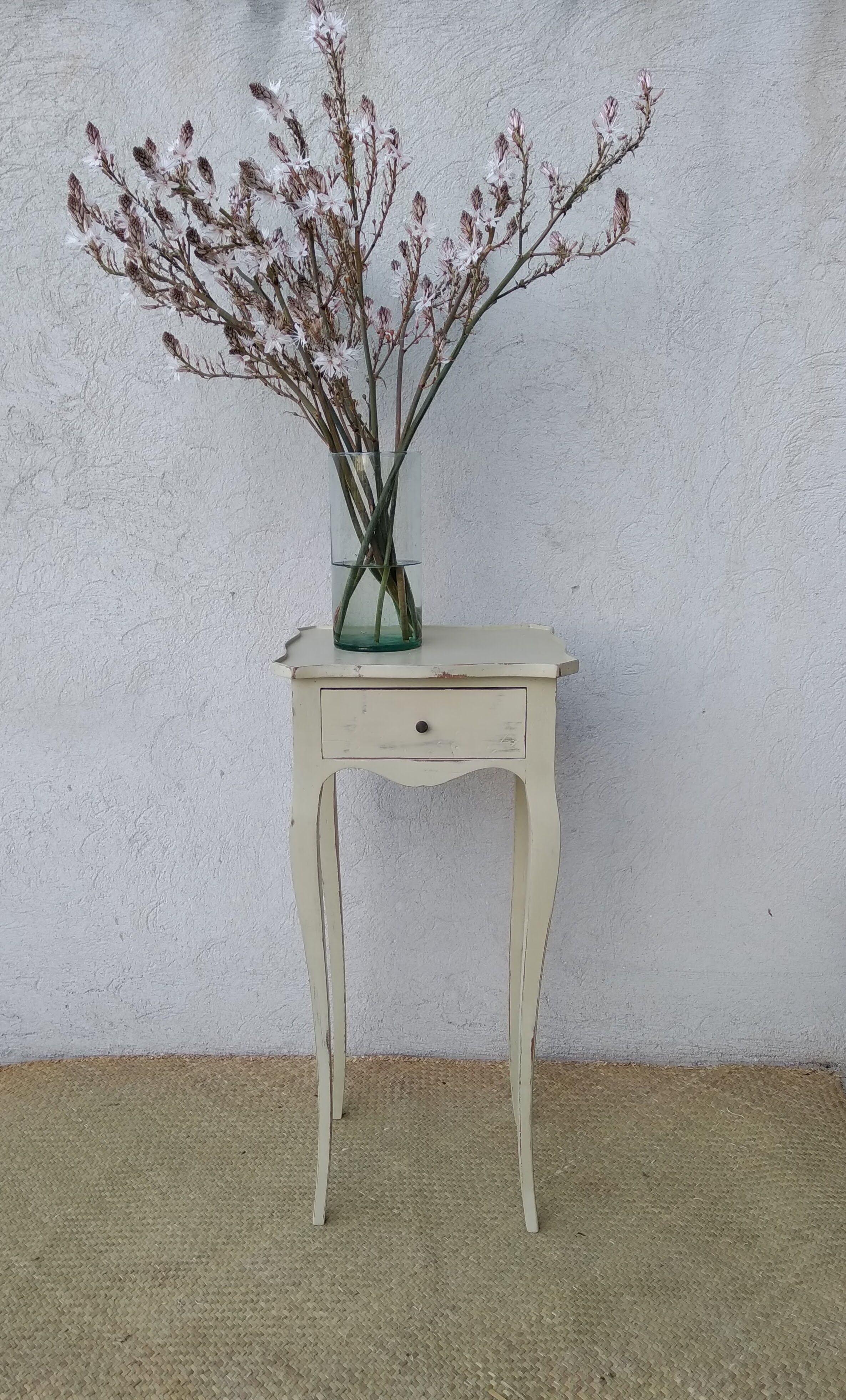 Side table or bedside patinated Louis XV style patinated