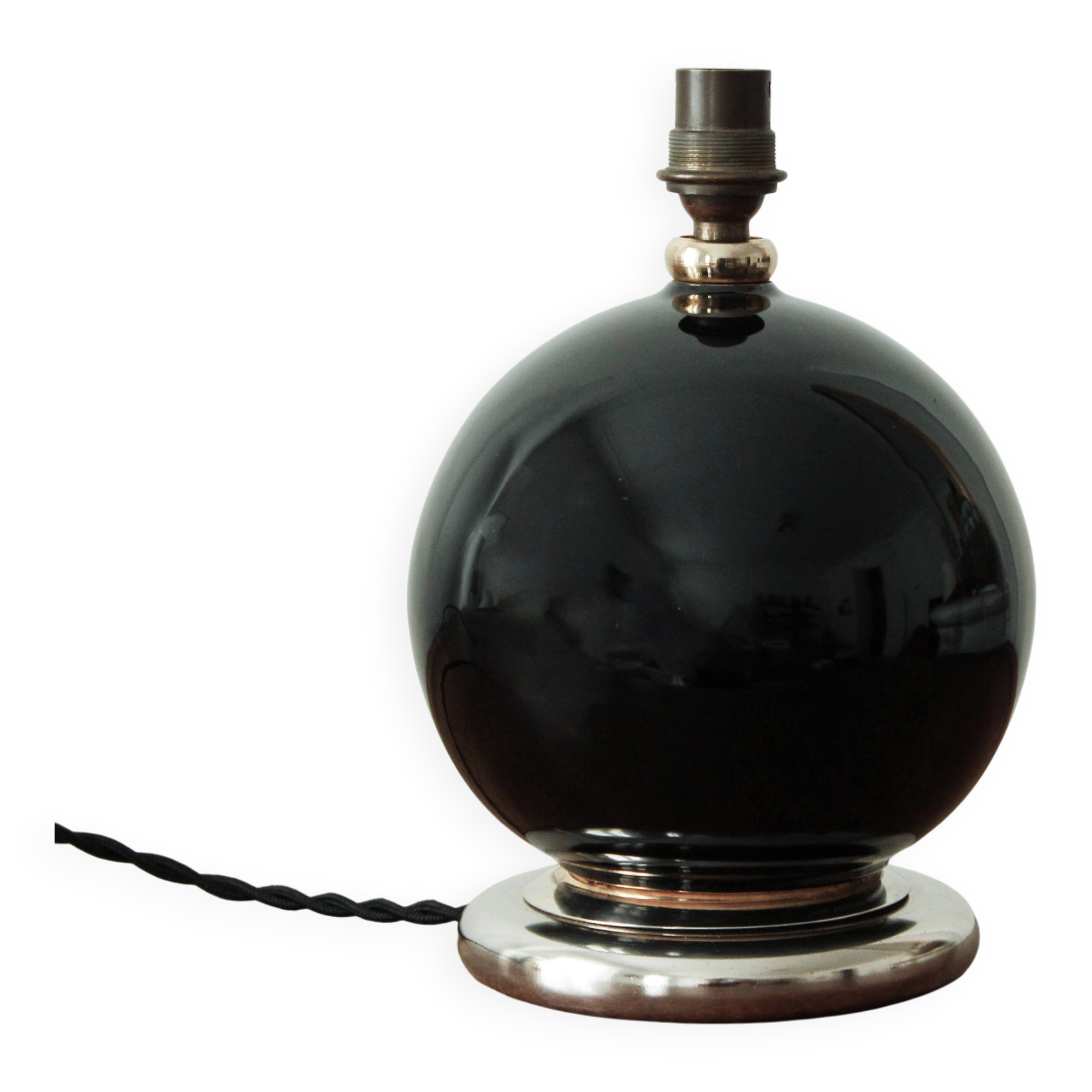Lampe de table art-déco dans le goût de Jacques Adnet