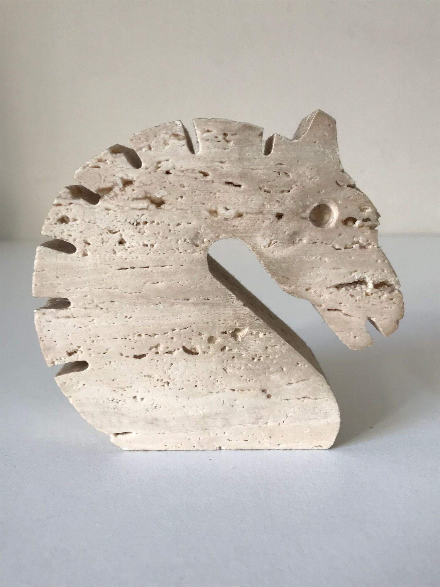 Travertine horse design fratelli Manelli vintage 70s
