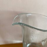 Bubble glass pitcher
