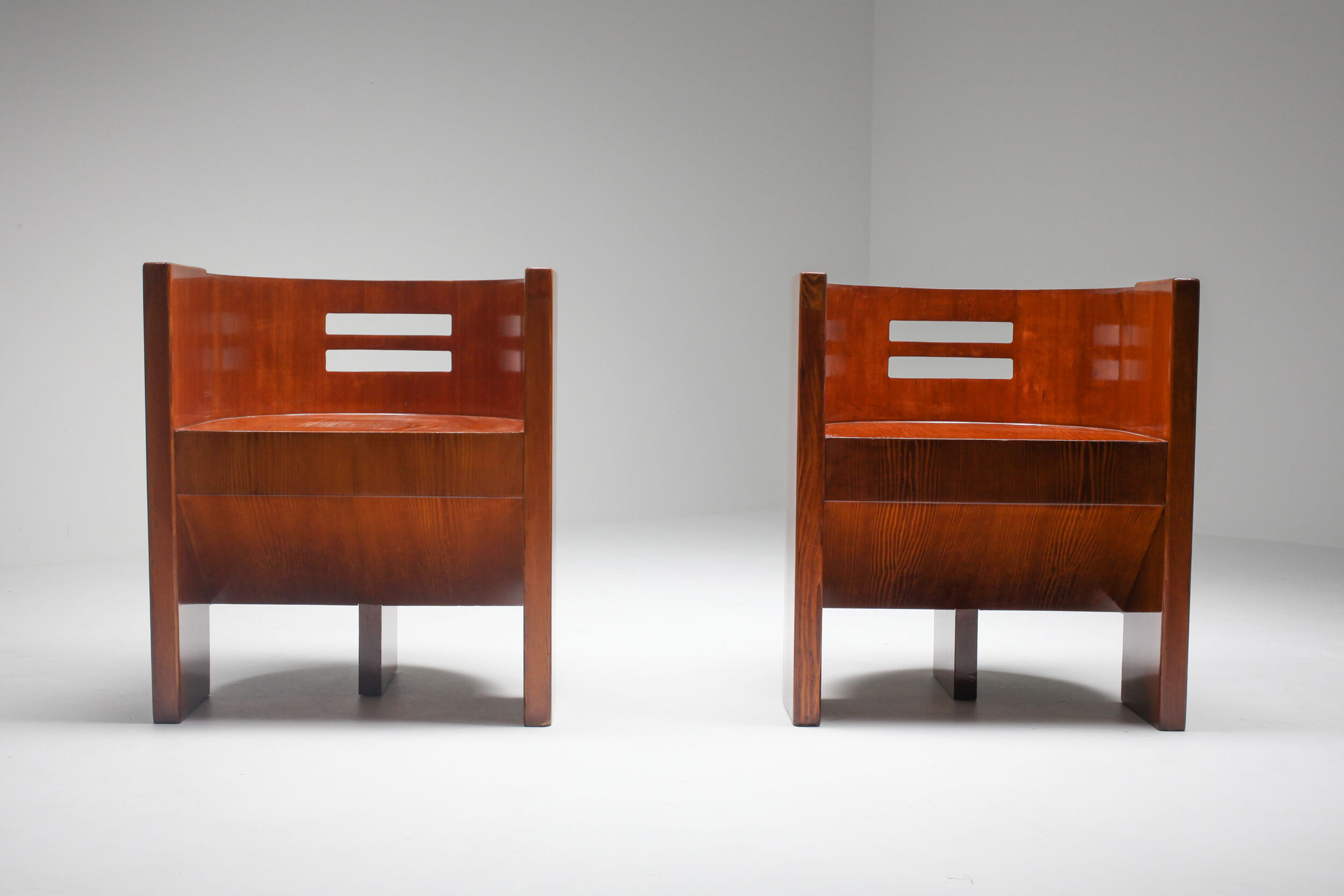 Fauteuil moderniste en acajou - années 1930