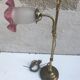 Old brass foot lamp