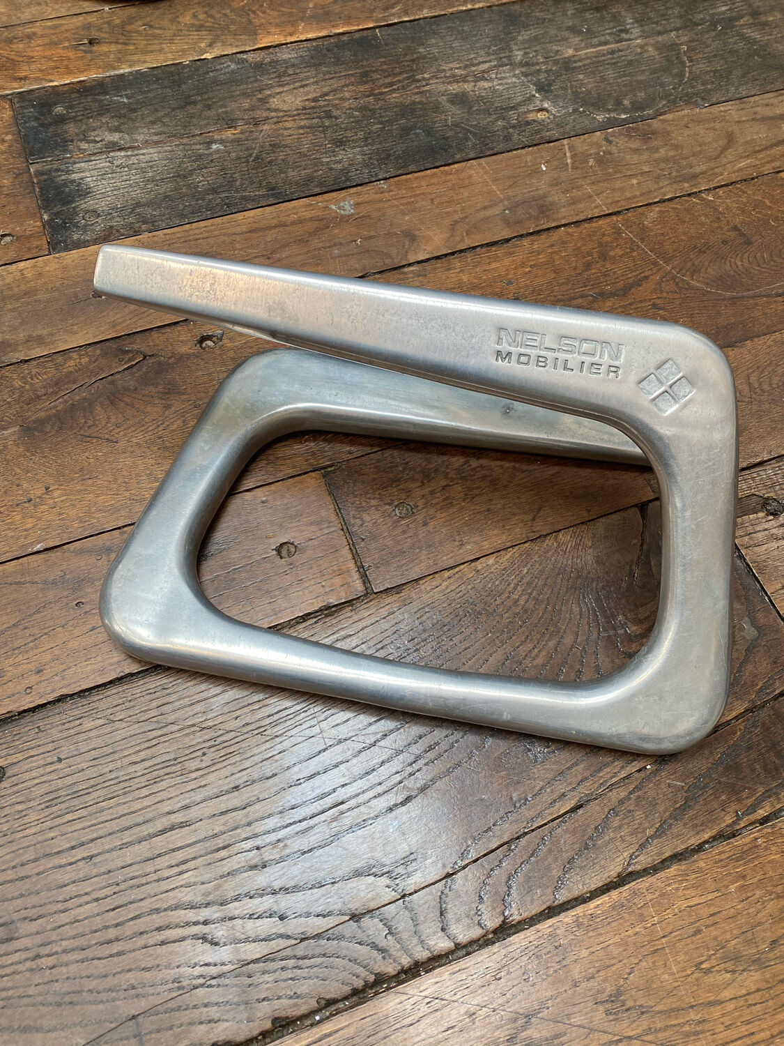 Footrest design steel brush Nelson furniture