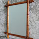 Wooden mirror imitation bamboo from the 1900s/1920s 45x58cm