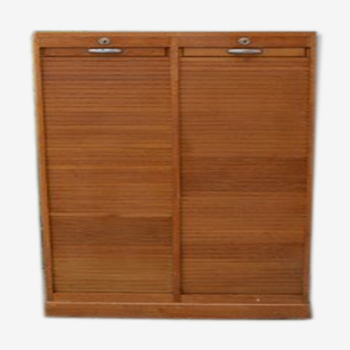 Curtain double filing cabinet