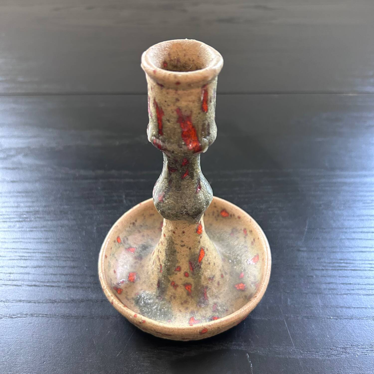Pyrite stoneware candle holder