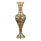 Large European Vintage Metal Vase - Decorative Bronze Tabletop Display