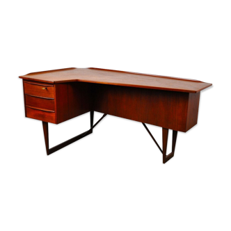 Bureau en teck vintage par Peter Løvig Nielsen pour Løvig,1960