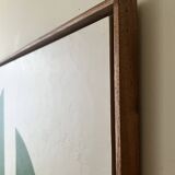 Large contemporary painting Green Forms Audrey Noel dated & signed