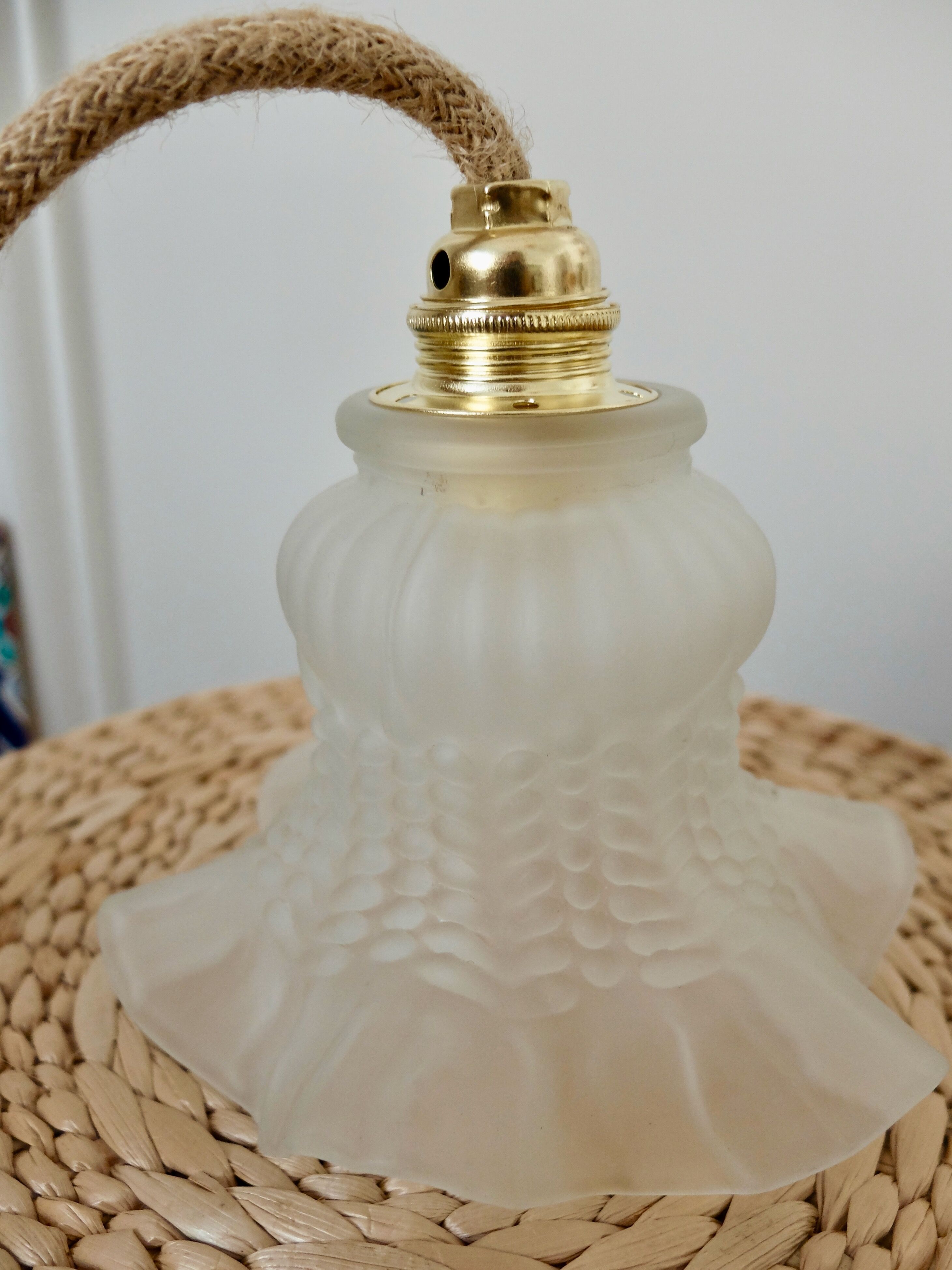 Hand lamp tulip suspension