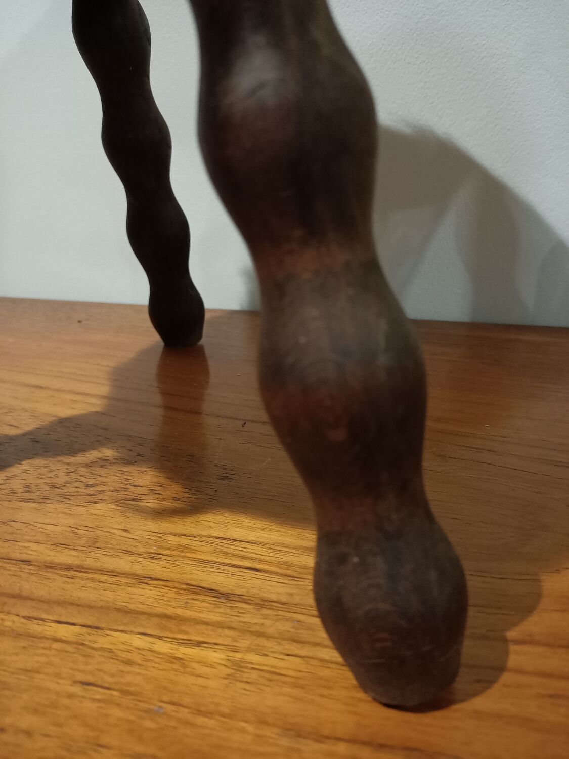 Duo of cowhide stools