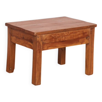Antique Burmese teak bedside table
