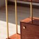 Illuminated Room Divider - Rosewood & Brass