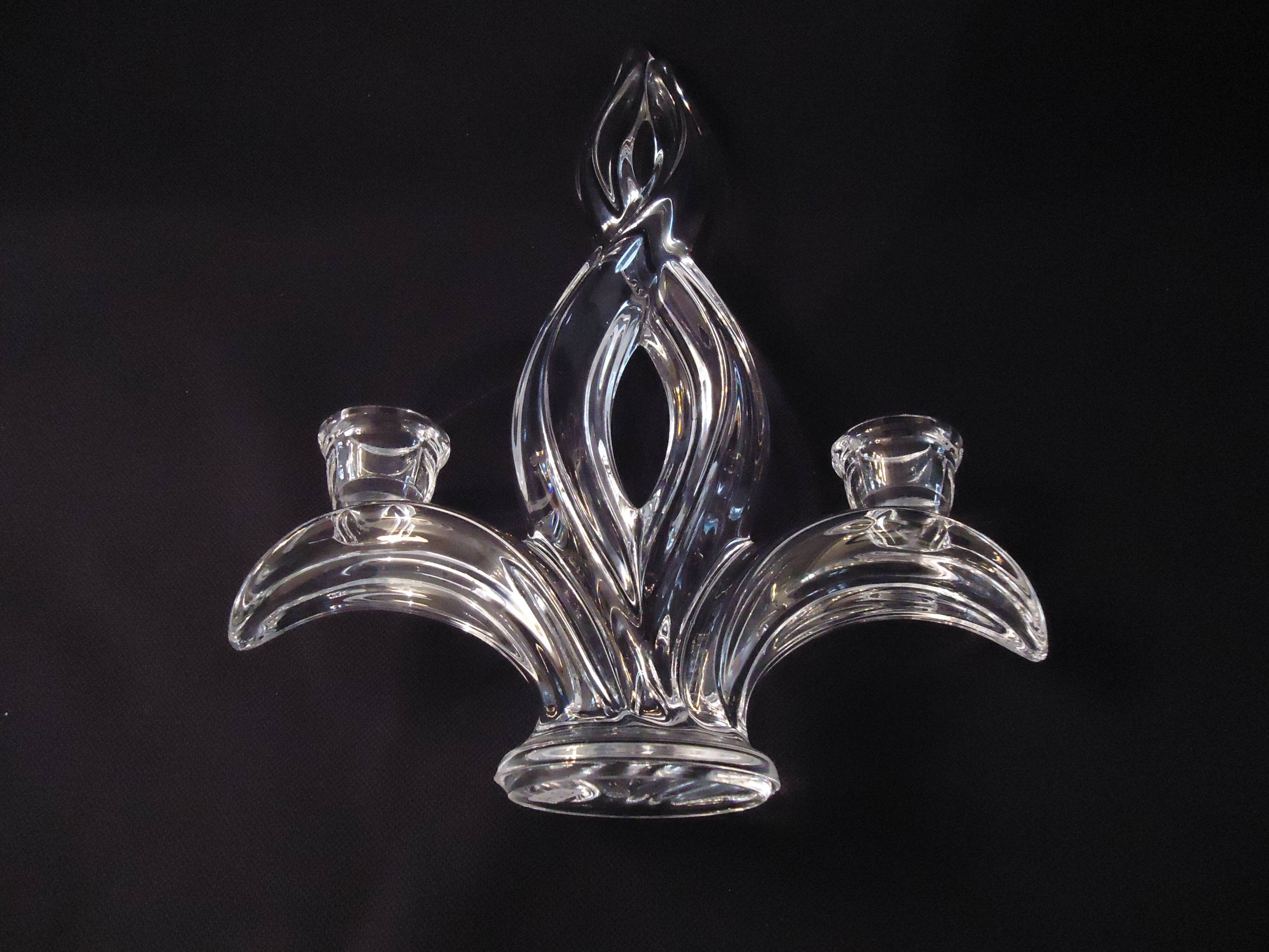 Two-light crystal chandelier Vannes Le Chatel A482