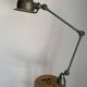 Vintage 1960s Jielde 2-arm green industrial lamp - 100 cm