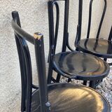 Set of wooden bistro chairs