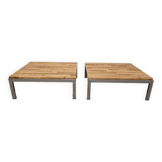 Pair of coffee tables from the 70s/80s