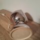 Vintage eye-ball table lamp Goffredo Regiani chrome metal